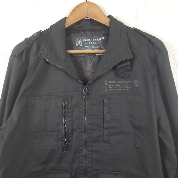Marc Ecko Cut & Sew Jacket Full Zip Military Style - S - Picture 2 of 6